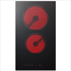 30cm Ceramic Hob in Black - Digital Touch Controls - 2 Cooking Zones (3000W) - Picture 1 of 11