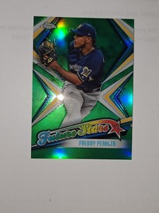 Freddy Peralta 2019 Topps Chrome FUTURE STARS GREEN REFRACTOR /99 #FS-7