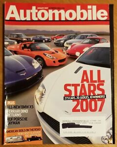 Automobile Magazine January 2007, All Stars Cover, Very Good Condition 