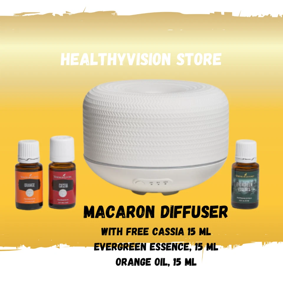 Young Living Macaron Diffuser LimIted Edition Gorgeous Textured Ceramic NIB! - Image 1 of 1