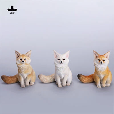 JXK 1/6 Little Fox Figure Animal Model Desktop Decorations Christmas Gift Toys - Image 1 of 4
