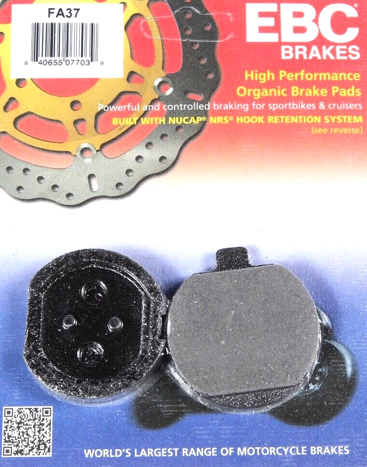 Genuine EBC REAR Brake Pads Kawasaki KZ1000 LTD  KZ750B KZ900B KZ650C #FA37 - Image 1 of 1
