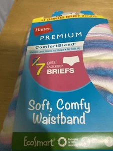 HANES PREMINUM COMFORT BLEND 7 TAGLESS BRIEFS SOFT COMFY SIZE 12 - Picture 1 of 8