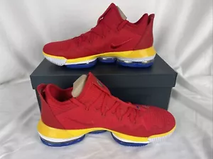 NIKE Lebron XVI 16 Low SUPERBRON University Red/Varsity Royal Size 13 CK2168-600 - Picture 1 of 23