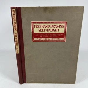Freehand Drawing Self Taught Vintage Art Instruction Book Arthur Guptill 1933 - Imagen 1 de 22