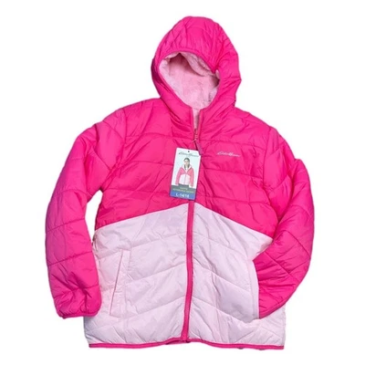 Chaqueta reversible magenta Eddie Bauer para niñas talla grande nueva con etiquetas Foto 1 de 4