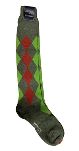 Bresciani 1970 Italian Luxury 100% Cashmere Olive Green & Red Color Size Small - Picture 1 of 9