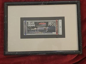 RARE 1996 Daytona USA Grand Opening Collectors Ticket Framed - Bild 1 von 2