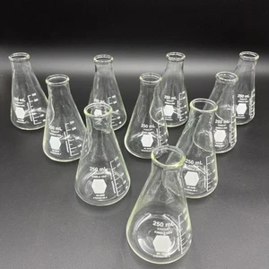 Kimax Erlenmeyer Frasco Graduado 250 ML #26500 Lote de 10 - Imagen 1 de 6
