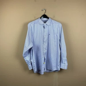 Tommy Bahama Sarasota Stretch Button Down Shirt Mens XXL Blue White Lightweight - Picture 1 of 12