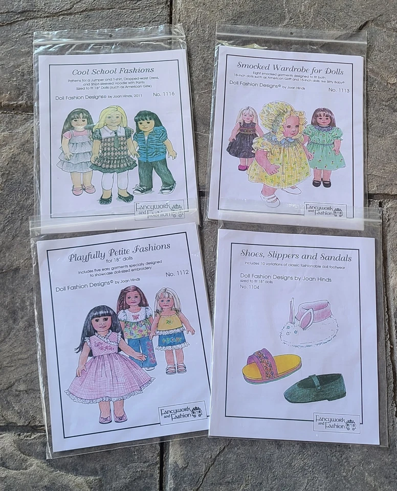 Doll Fashion Designs By Joan Hinds - Doll Clothes Patterns for 15" - 18" Dolls - Image 1 of 4