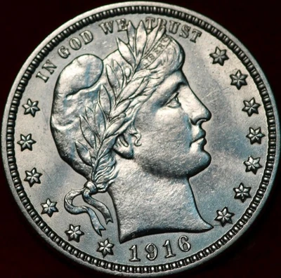 1916-D Denver Mint Silver Barber Quarter - Image 1 of 2