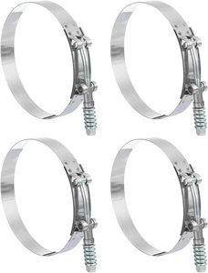 T-Bolt Hose Clamp 4Pcs 121-129mm Spring Loaded Intake Intercooler Hose Clamps - Picture 1 of 4