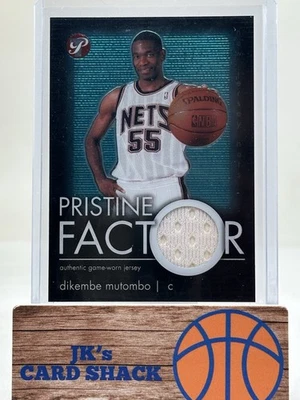 2003-04 Topps Pristine Dikembe Mutombo Pristine Factor Reliquias Juego Usado #PF-DMU Foto 1 de 2