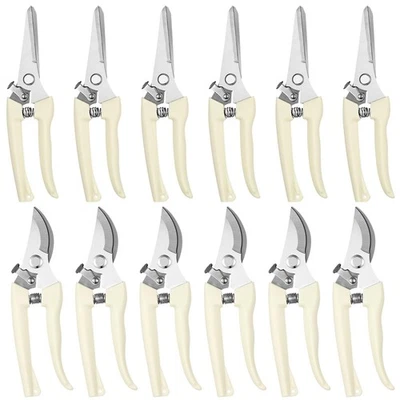 12 Pcs Garden Shears Flower Scissors Pruning Shears Floral Garden Clippers Ha... - Image 1 of 4