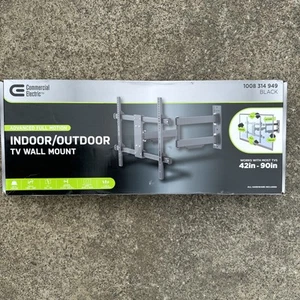 Commercial Electric Indoor/Outdoor Full Motion TV Wall Mount for 42in to 90in - Picture 1 of 2