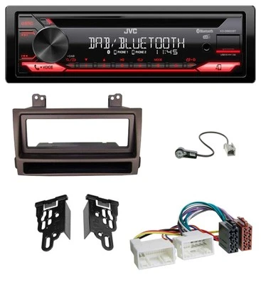 JVC CD DAB USB Bluetooth MP3 Autoradio für Hyundai Sonata ab 09 dunkelbraun meta - Bild 1 von 4