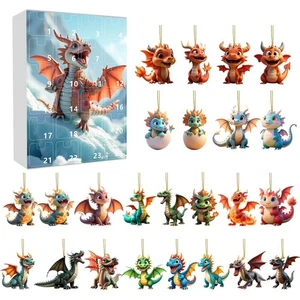 2025 Countdown Flying Dragon Advent Calendar - 24 Days of Festive 2D Blind Boxes - Picture 1 of 5