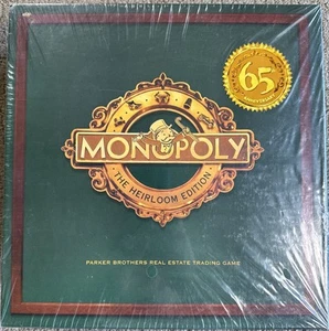 Vintage Monopoly The Heirloom Edition 65th Anniversary 2000 Board Game Sealed - Picture 1 of 4