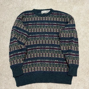 Suéter De Colección Christopher Hayes Shetland Lana Fair Isle Hecho en Escocia Grande - Imagen 1 de 6