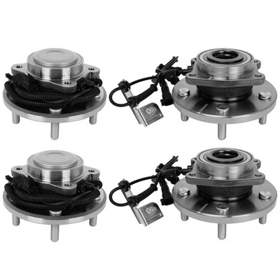 Cojinetes de cubo de rueda delanteros traseros tracción delantera para VW Routan Dodge Grand Caravan 2009-12 4 piezas Foto 1 de 4