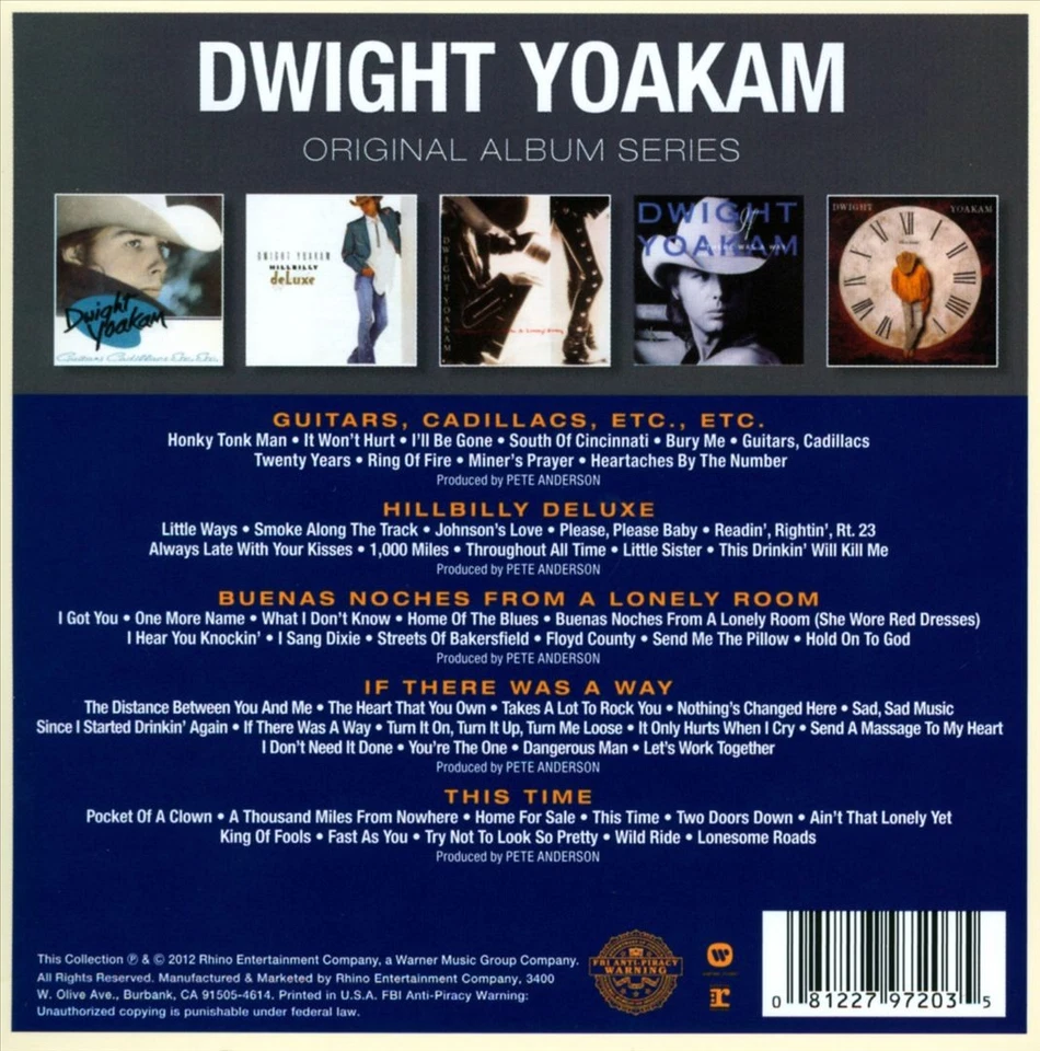 DWIGHT YOAKAM - ORIGINAL ALBUM SERIES [SLIPCASE] NEW CD Foto 1 de 1