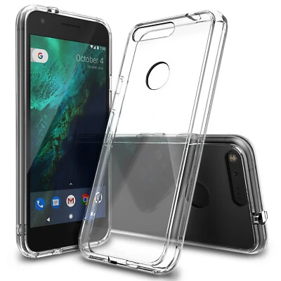 For Google Pixel | Ringke [FUSION] Clear Back Shockproof Protective Cover Case - Image 1 of 4