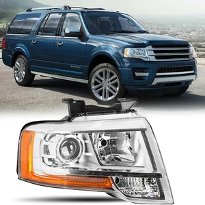 For 15-2017 Ford Expedition Chrome Housing Passenger Side Projector Headlight - Bild 1 von 8