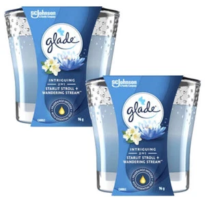 2x Glade Scented Candle Air Freshener Starlit Stroll + Wandering Stream 96g - Picture 1 of 5
