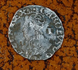 Carlo I penny argento martellato mm arpa S 2845 - Foto 1 di 2