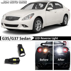 2x Luces LED blancas de respaldo inverso 921 906 para Infiniti G35 G37 2007-2014 sedán - Imagen 1 de 12