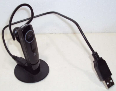 Sony PlayStation 3 PS3 Wireless Bluetooth Headset with Base & Cord Sold as is - Image 1 of 2