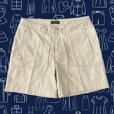 Mountain Lake Shorts Womens Size 6 Cream Beige Cotton Khaki Utility Mid Rise - Image 1 of 4