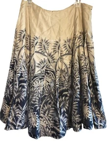 Jones New York Collection 100% Silk Midi Skirt. Womens Sz. 12.  Flowy. Flare. - Picture 1 of 9