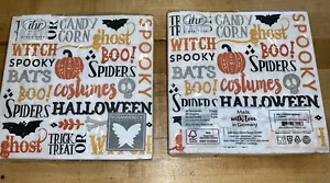 NEU SET 2 PAPIERSERVIETTEN 20 STCK. HALLOWEEN Wörter - IDEALES HEIMSORTIMENT - IHR - BOSTON INT. - Bild 1 von 1