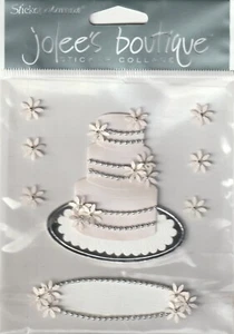 VINTAGE Jolee's Boutique 3D HOCHZEITSTORTE Aufkleber 53277 Schneller KOSTENLOSER Versand! LESEN SIE DES - Bild 1 von 1