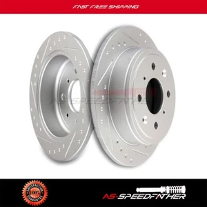2x Rear Brake Rotors Discs For Honda Civic 1992-1995 Acura Integra 1990-2001 - Picture 1 of 6