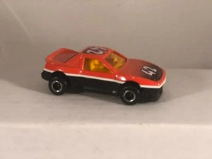 Majorette 1/55 scale #206 Bright Orange Pontiac Fiero Die-cast Car ~ France - Picture 1 of 1