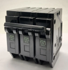 Mitsubishi Electric BH-PS 20Amp Tipo 4 Interruttore Circuito Singolo Polo MCB M9 BS3871 - Foto 1 di 5