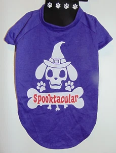 SPOOKTACULAR! Dog Pet Tee Shirt Size Med. 14" - 16" NEW! - Picture 1 of 5
