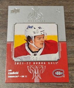 Cole Caufield 2021-22 Upper Deck Superstar Honor Roll #HR-12 ROOKIE CARD 