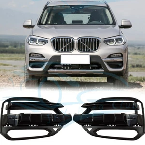 Pair LH&RH Front Bumper Grille Fog Light Lamp Cover For BMW G01 X3 30i 2018-2021 - Picture 1 of 8
