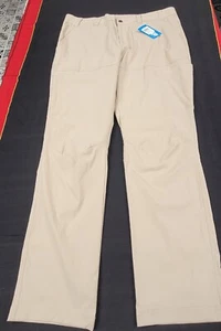 NWT Men's Columbia Hiking Pants (40/34R) Tan Pockets Omni-Shield Zip - Picture 1 of 10