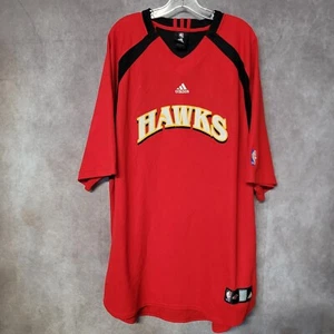 Vintage Adidas NBA Atlanta Hawks Game Issued Warm Up Shooting Jersey 3XL Tall - Picture 1 of 8