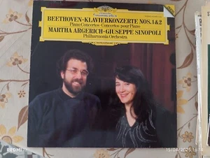 Beethoven Klavierkonz. N°1&2 Argerich Sinopoli DGG Digital Germany LP Mint- - Picture 1 of 4