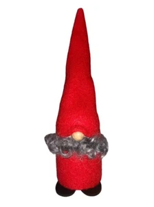 LARSSONS TRA Sweden 10" Wooden Christmas RED SANTA Gnome TOMTE Figure Doll New - Foto 1 di 6