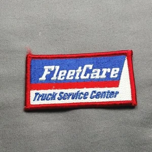 FleetCare Truck Service Center 3"x1.5" Iron On Patch - Picture 1 of 2