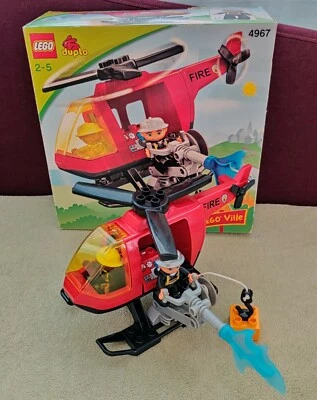 Lego Duplo 4967 - l'Hélicoptère des Pompiers - complet  - Fire - Photo 1/4