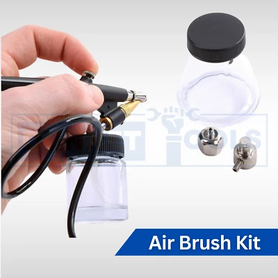 Air Brush Kit with Air Flow Regulator Workshop Paint Spray Craft Hobby DIY Model - Image 1 of 4