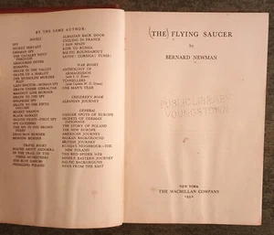The Flying Saucer by Bernard Newman - hardcover book - 1950 - 1st printing - Picture 1 of 2